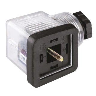 RS PRO 3P+E DIN 43650 A Solenoid Valve Connector Female Indicator Light, 110V Voltage 811-8187