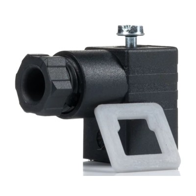 RS PRO 3P+E DIN 43650 C Solenoid Valve Connector Female 250V ac Voltage 811-8229