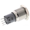 RS PRO Illuminated Momentary Push Button Switch, Panel Mount, 16 mm Cutout, SPDT, Yellow LED, IP65/IP67, 250 V AC 811-8465