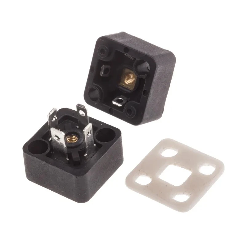 RS PRO 3P+E DIN 43650 Solenoid Valve Connector Male with Indicator Light, 250V AC, 10A, IP65 811-8250