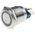 RS PRO Illuminated Push Button Switch, Latching, Panel Mount, 22 mm Cutout, SPDT, White LED, IP65 IP67, 250 V AC 811-8525