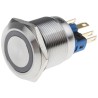 RS PRO Illuminated Push Button Switch, Latching, Panel Mount, 22 mm Cutout, SPDT, White LED, IP65 IP67, 250 V AC 811-8525
