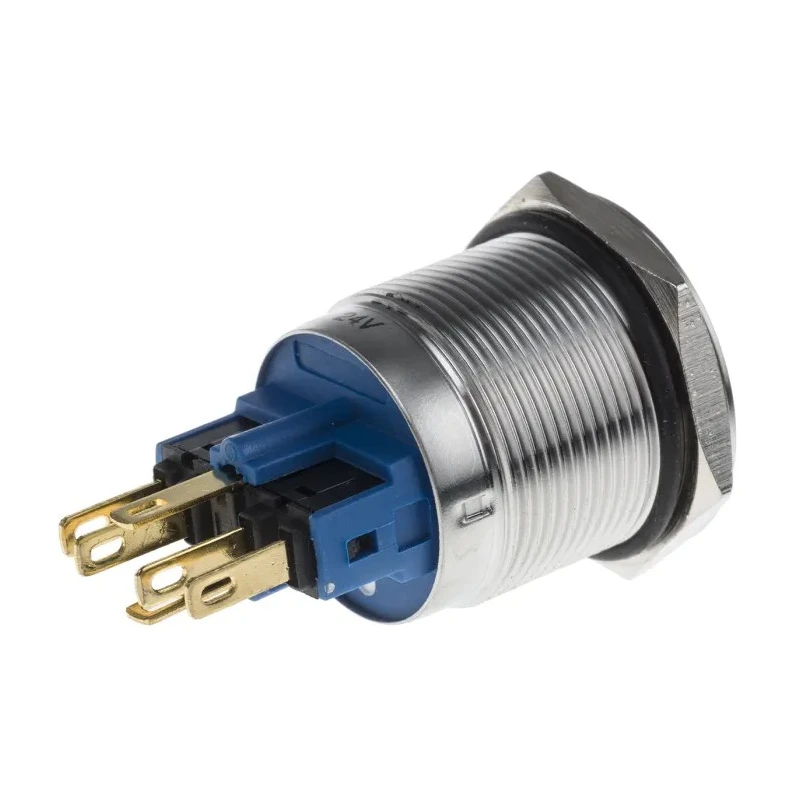 RS PRO Illuminated Push Button Switch, Latching, Panel Mount, 22 mm Cutout, SPDT, White LED, IP65 IP67, 250 V AC 811-8525