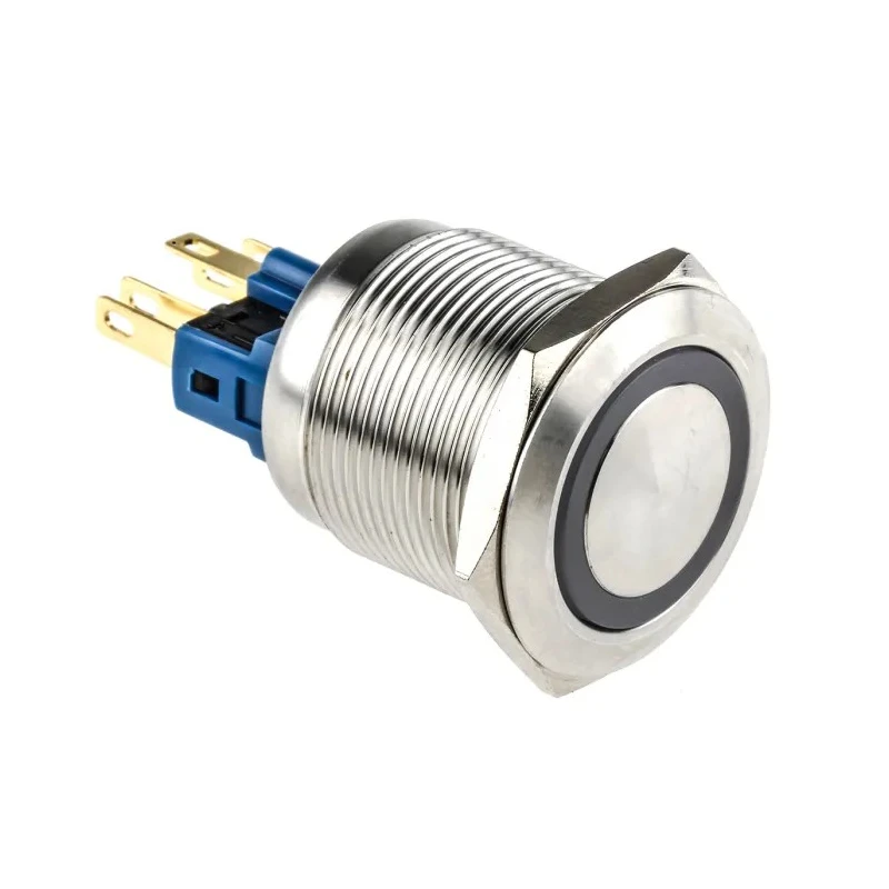 RS PRO Illuminated Push Button Switch, Latching, Panel Mount, 22 mm Cutout, SPDT, Green LED, IP65, IP67, 250 V ac 811-8503