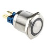 RS PRO Illuminated Push Button Switch, Latching, Panel Mount, 22 mm Cutout, SPDT, Green LED, IP65, IP67, 250 V ac 811-8503
