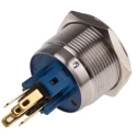 RS PRO Illuminated Momentary Push Button Switch 22 mm Cutout SPDT Red LED IP65 IP67 250 V AC 811-8544