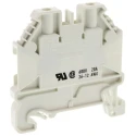Wieland Feed Through Terminal Block WT 2.5 Series, White, 2.5mm², 1-Level, Screw Termination, 1kV, 24A, ATEX 58.503.0055.2