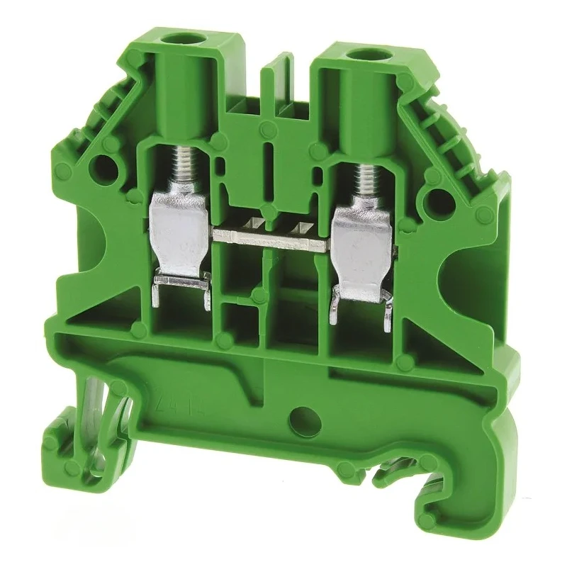 Wieland WT 4 Series Feed Through Terminal Block Green, 1-Level, 2 Positions, Screw Termination, 1kV, 32A ATEX 58.504.0055.7