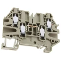 Wieland 2 Series WT 4 D2/2 Feed Through Terminal Block Grey, 10AWG to 26AWG, 1-Level, Screw Termination, 500V 58.504.5155.0