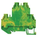 Wieland Earth Terminal Block Green Yellow 2-Level Screw Connection 26 AWG to 10 AWG 800V WT 4 E PE 58.504.9255.0