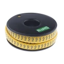 RS PRO Slide-On Cable Marker Black Pre-printed "9" for 3.5mm to 7mm Cable 812-1105