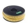 RS PRO Slide-On Cable Marker Black Pre-printed "9" for 3.5mm to 7mm Cable 812-1105