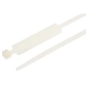 RS PRO Cable Marker Natural Polyamide 66 300mm Length 4.8mm Width 82mm Max Cable Diameter 812-1552