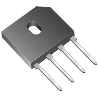 Vishay Bridge Rectifier, 200 V Peak Reverse Voltage, 175 A Peak Surge Current, 4-Pin Single GBU6D-E3/45