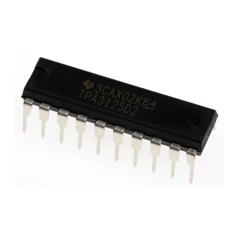 Texas Instruments 2-Channel Class D Audio Amplifier IC, 10W Output Power, 20-Pin PDIP TPA3125D2N