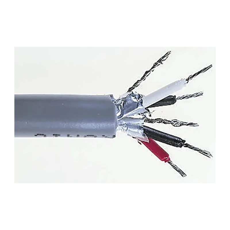RS PRO Data Cable 2 Pairs 4 Cores 0.22 mm² 500 m Grey Sheath Polyvinyl Chloride 812-4731