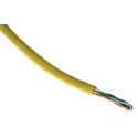 RS PRO Cat5 Ethernet Cable Stranded Unshielded PVC Jacket, 50 m Length, Yellow Jacket Cat5 60881