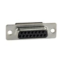 FCT from Molex 15 Way Straight 2.84 mm Pitch Cable D-Sub Connector with Flange Female FL15S7-K121 / 1727040002