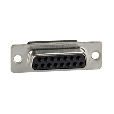 FCT from Molex 15 Way Straight 2.84 mm Pitch Cable D-Sub Connector with Flange Female FL15S7-K121 / 1727040002