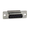 FCT from Molex 15 Way Straight 2.84 mm Pitch Cable D-Sub Connector with Flange Female FL15S7-K121 / 1727040002