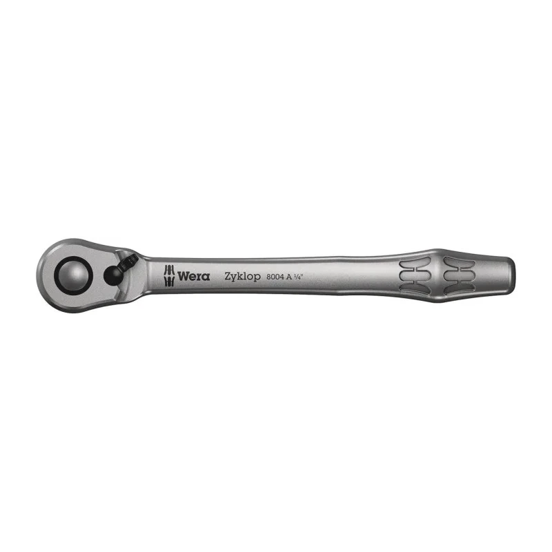 Wera Zyklop 1/4 in Ratchet with Ratchet Handle, 141mm Overall 05004004001