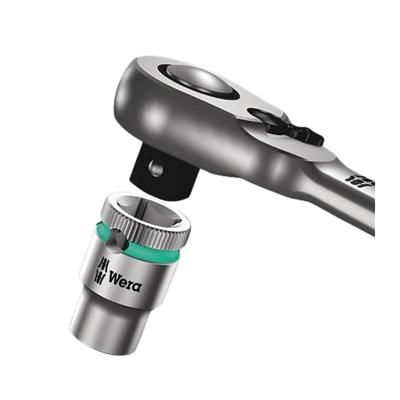 Wera Zyklop 1/4 in Ratchet with Ratchet Handle, 141mm Overall 05004004001