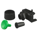 ZF Microswitch Push Button Kit Button for Use With D4 Miniature Switch Green Chrome Plated Bezel D4PB-LBG-PK5