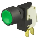 ZF Microswitch Push Button Kit Button for Use With D4 Miniature Switch Green Chrome Plated Bezel D4PB-LBG-PK5