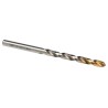Dormer High Speed Steel Tin Twist Drill Bit, 5.5mm Shank Size, 93mm Overall Length, 4 Flutes, Titanium Nitride A002S5.5