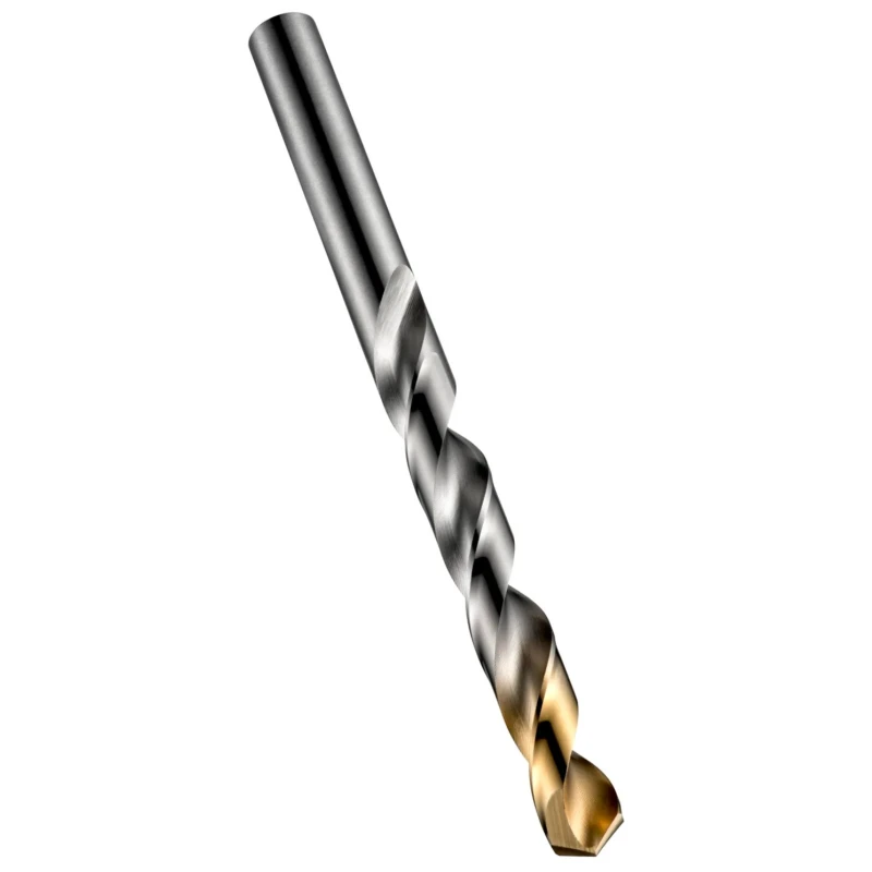 Dormer High Speed Steel Tin Twist Drill Bit, 5.5mm Shank Size, 93mm Overall Length, 4 Flutes, Titanium Nitride A002S5.5
