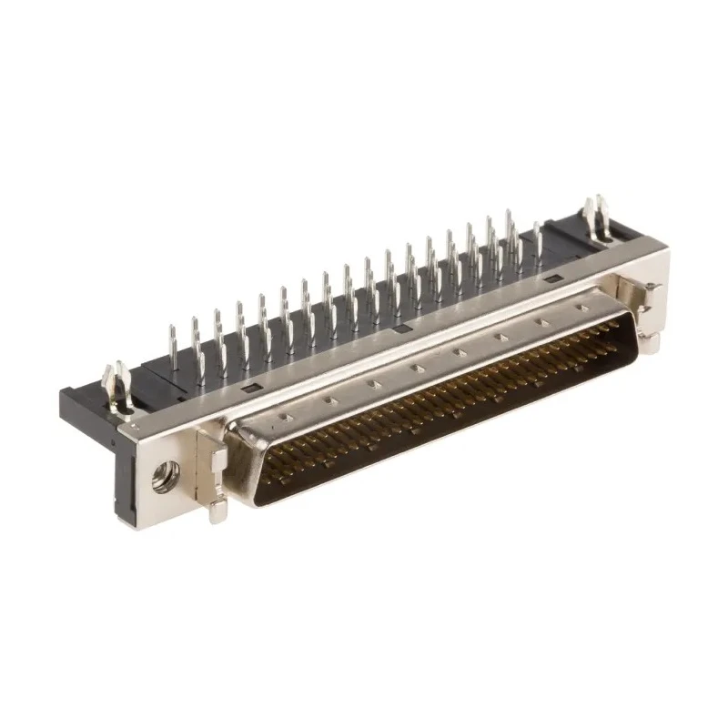 MH Connectors SCSI 68 Way Male Right Angle Through Hole SCSI Connector 2.54 mm Pitch 500mA 500V AC 3700-0121-01