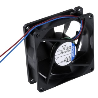 ebm-papst 8400 N Series Axial Fan, 24V DC, 1.4 W Power, 58 m³/h Airflow, IP20, 80 mm x 25 mm x 25 mm 