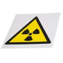 RS PRO Hazard Warning Sign Radiation Symbol Plastic 200mm x 200mm ISO 7010 813-4574