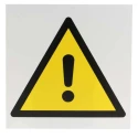 RS PRO Hazard Warning Sign, Plastic, ISO 7010 Standard, 200mm x 200mm, Yellow/White/Black 813-4542