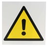 RS PRO Hazard Warning Sign, Plastic, ISO 7010 Standard, 200mm x 200mm, Yellow/White/Black 813-4542