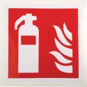 RS PRO Vinyl Fire Safety Sign Fire Extinguisher Sign Label Self-Adhesive 813-4514