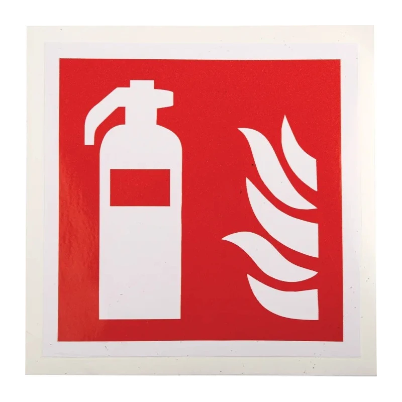 RS PRO Vinyl Fire Safety Sign Fire Extinguisher Sign Label Self-Adhesive 813-4514