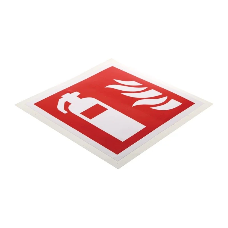RS PRO Vinyl Fire Safety Sign Fire Extinguisher Sign Label Self-Adhesive 813-4514