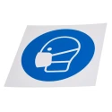 RS PRO Plastic Mandatory Sign Mask Sign 200mm x 200mm ISO 7010 Standard 813-4606