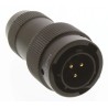 Amphenol Limited Brass Straight 3 Way Cable MIL Spec Circular Connector Male Contacts Shell Size 12 62GB-16J12-03PN