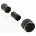 Amphenol Limited Brass Straight 3 Way Cable MIL Spec Circular Connector Male Contacts Shell Size 12 62GB-16J12-03PN