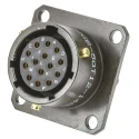 Amphenol Limited Brass Straight 14 Way Flange MIL Spec Circular Connector Female Olive Drab 62GB-50T12-14SN