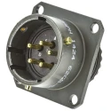 Amphenol Limited MIL Spec Circular Connector Brass Straight 5 Way Flange Female with Male Contacts Shell 62GB-50T14-05PN