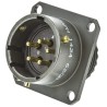 Amphenol Limited MIL Spec Circular Connector Brass Straight 5 Way Flange Female with Male Contacts Shell 62GB-50T14-05PN