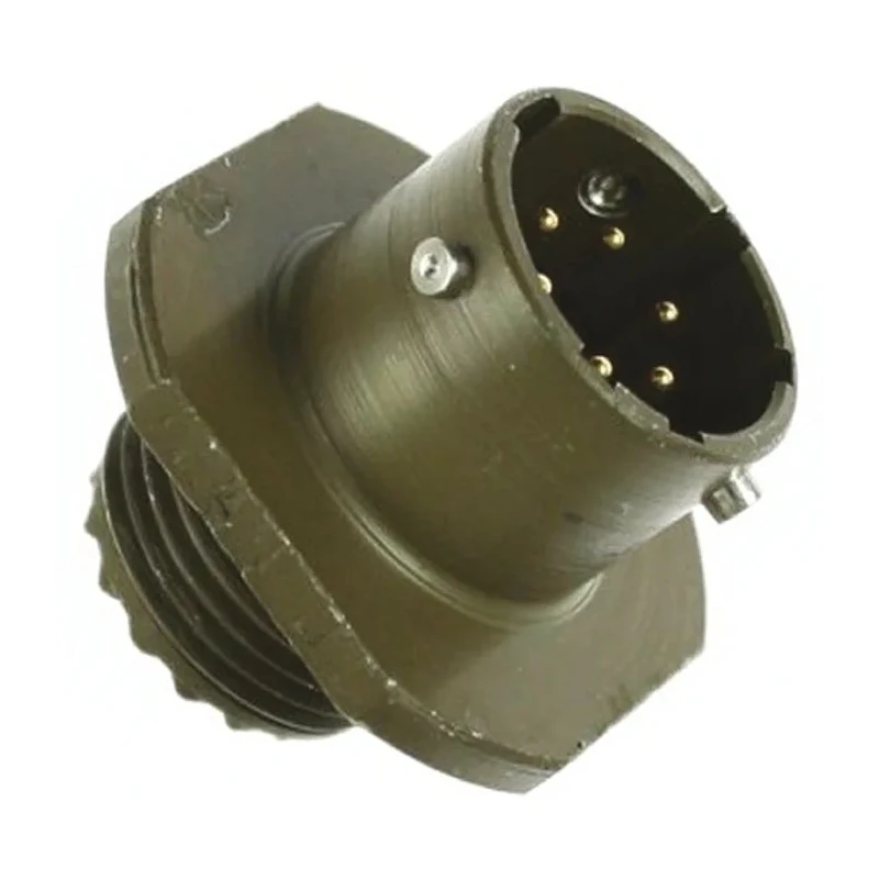 Amphenol Limited MIL Spec Circular Connector Brass Straight 6-Way Cable Female Connector, Male Contacts 62GB-51T10-06PN