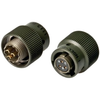 Amphenol Limited 62GB Brass Straight 3 Way Cable MIL Spec Circular Connector Male Female Contacts Shell Size 62GB-56T08-98SN