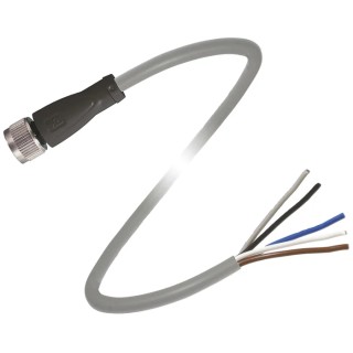 Pepperl + Fuchs Sensor Actuator Cable Female 5 Way Straight to Unterminated 5 m V15-G-5M-PUR