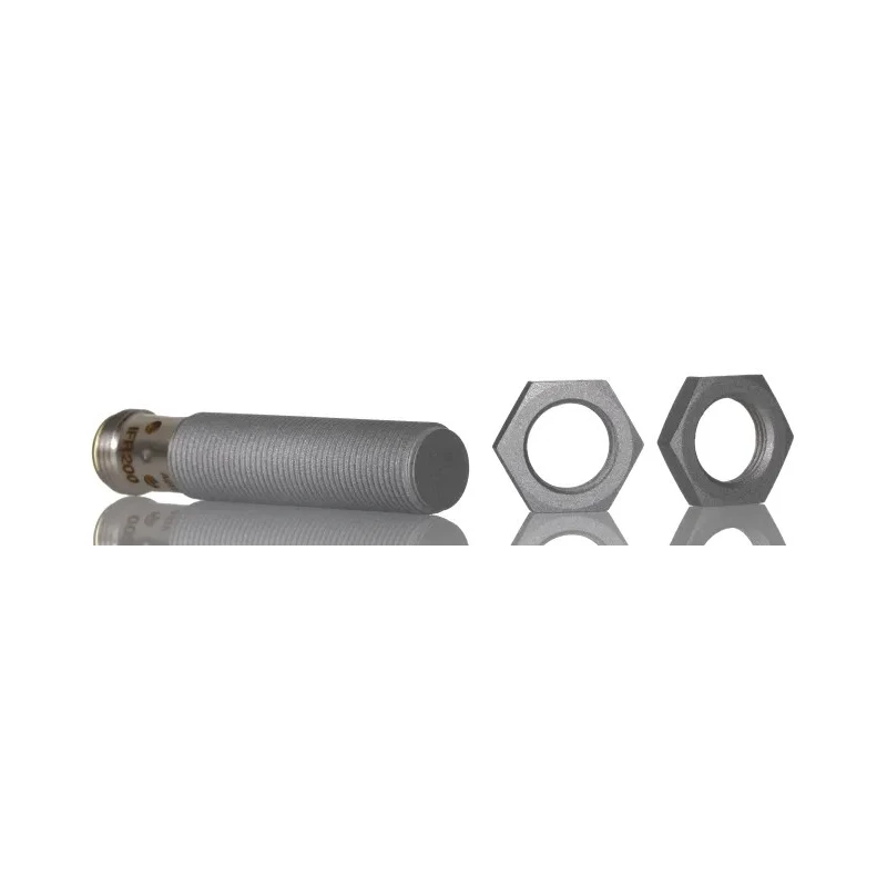 ifm electronic Threaded Barrel Inductive Proximity Sensor M12 x 1, 36V DC, PNP Output, 4mm Detection, Stainless Steel IFR200