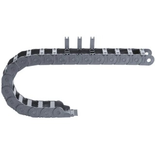 Igus Black Cable Trunking E-Chain, Width 116mm, Depth 50mm, Length 1m, Minimum Bend Radius 75mm, Igumid G Material W116mm