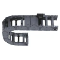 Igus Cable Trunking Black 184mm Width x 84mm Depth x 1m Length with 300mm Minimum Bend Radius Igumid GLW E4.56 W184mm